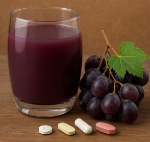 Riesgos del jugo de uvas con medicamentos