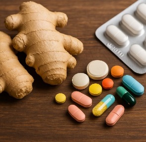 Jengibre y medicamentos