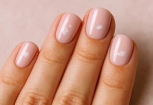 Manchas blancas uñas esmalte gel