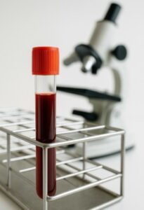 hemoglobina baja en un examen de sangre