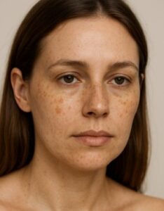 ¿Por qué aparecen manchas en la cara?