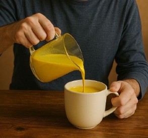 Leche dorada de curcuma