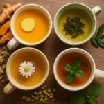 4 tés desinflamatorios naturales y sus beneficios para la salud Tés desinflamatorios naturales