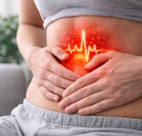 ¿Por qué siento latidos fuertes en el abdomen?