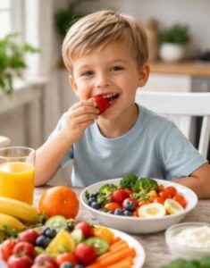 Alimentación para fortalecer defensas en niños