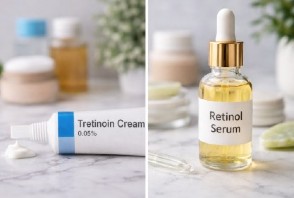 Diferencias entre tretinoína y retinol para acné, manchas y arrugas
