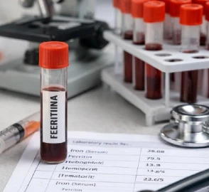Niveles normales de ferritina en resultados de laboratorio