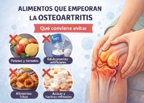 Alimentos que empeoran la osteoartritis