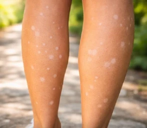 Manchas blancas en las piernas: causas y soluciones