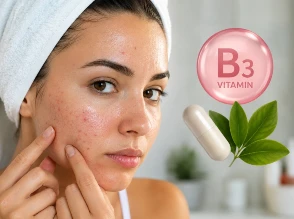 Niacina o vitamina B3 para piel grasa y acné