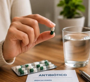 ¿Cuándo comienzan los efectos del antibiótico?