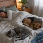¿Es saludable dormir con tu perro o gato? Dormir con mascotas