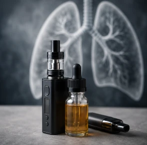 Peligros del vapeo con acetato de vitamina E
