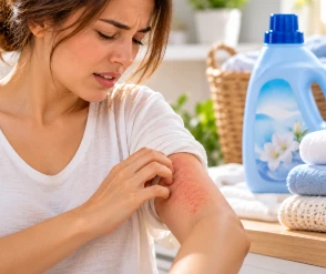 Alergia al suavizante de ropa y dermatitis en la piel