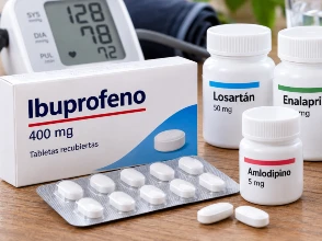 Ibuprofeno y medicamentos para bajar la presión arterial