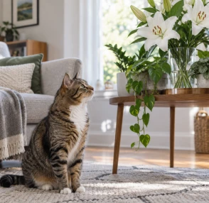 Plantas y flores tóxicas para gatos