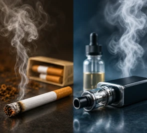 Vapear vs fumar cigarrillos