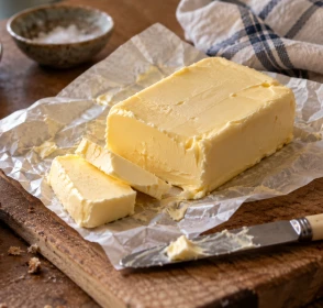 Mantequilla y colesterol alto en la alimentación